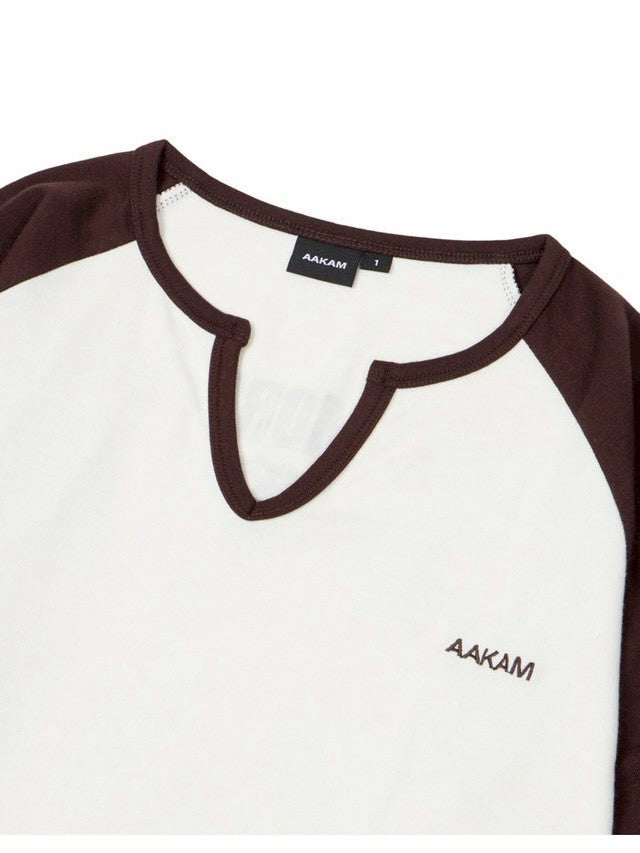 【AAKAM】Slit Raglan Long Sleeve