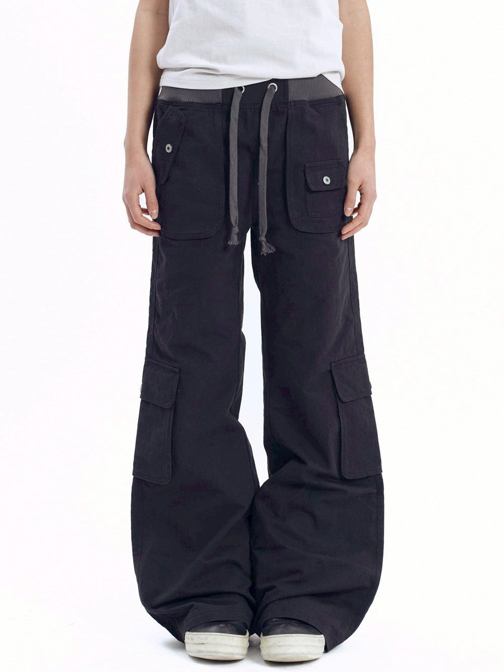 【AAKAM】Flare Cargo Pocket Pants