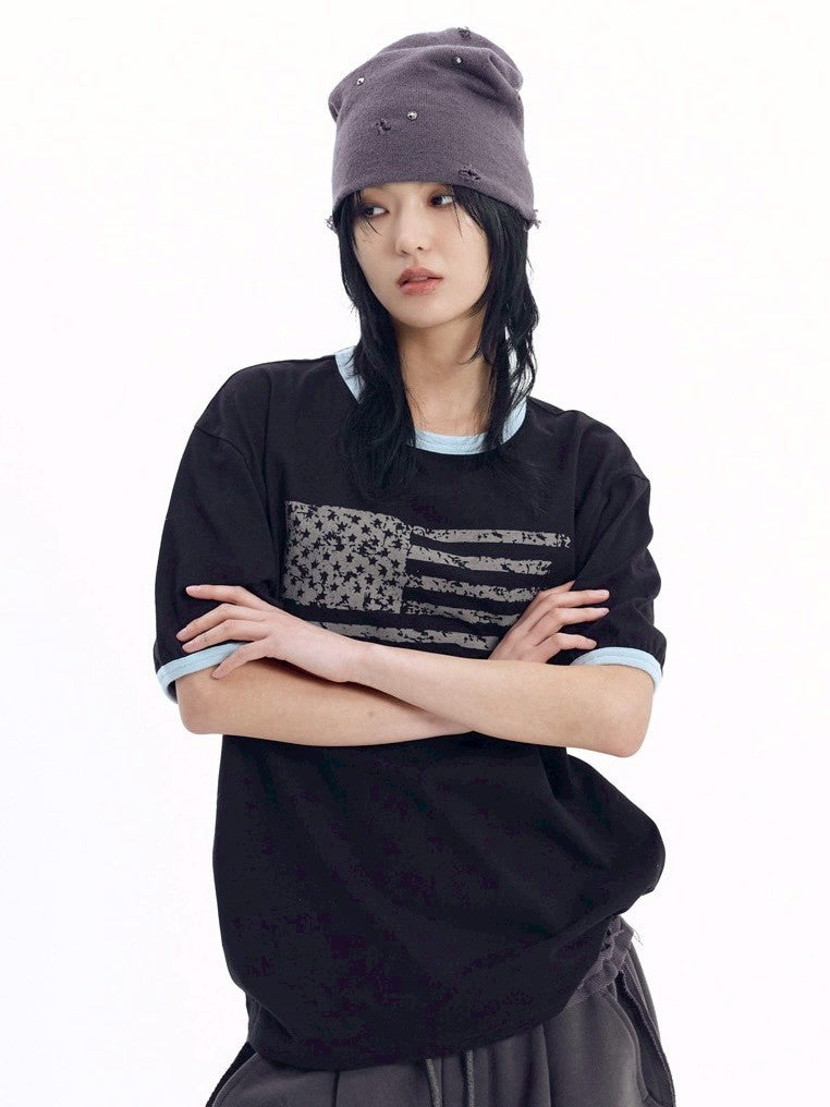 【AAKAM】Star-Spangled Ringer Top