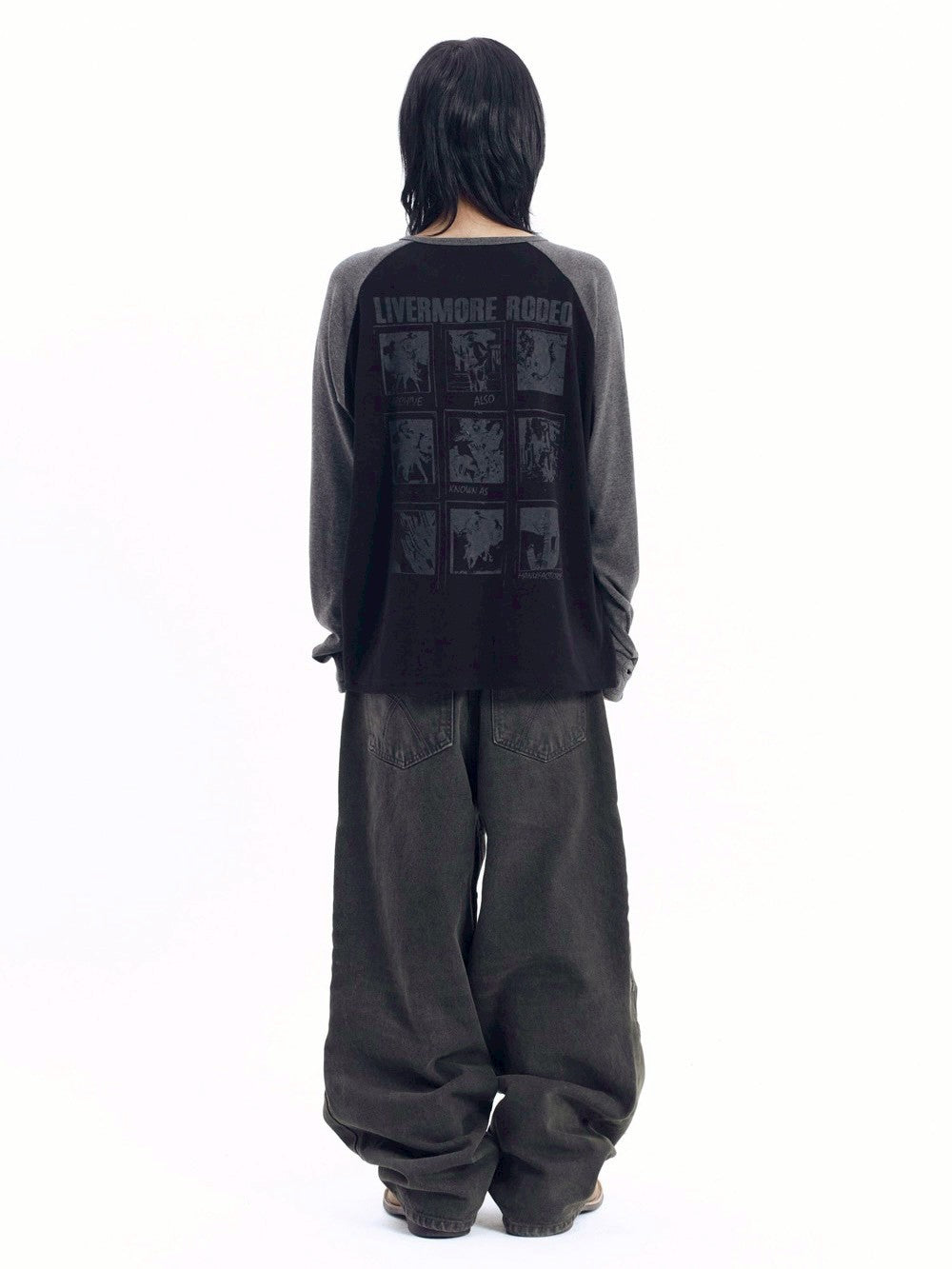 【AAKAM】Slit Raglan Long Sleeve