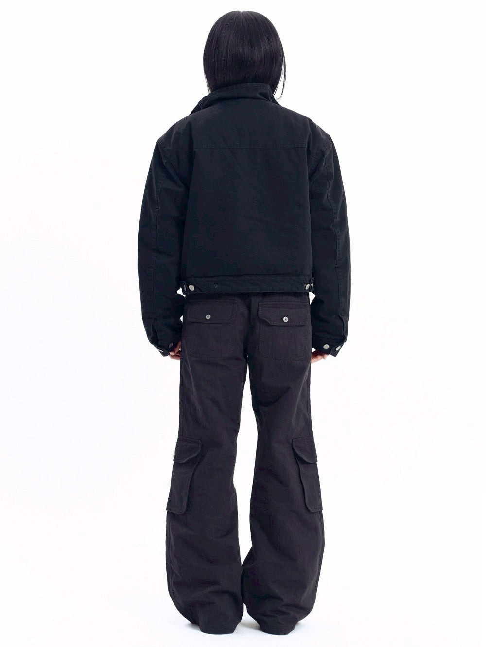 【AAKAM】Flare Cargo Pocket Pants