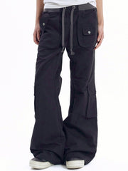 【AAKAM】Flare Cargo Pocket Pants