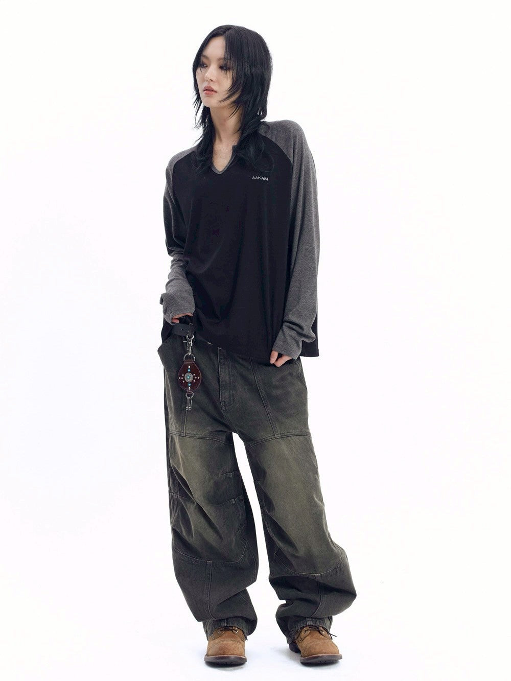 AAKAM】Slit Raglan Long Sleeve – PRESSING WEB SHOP
