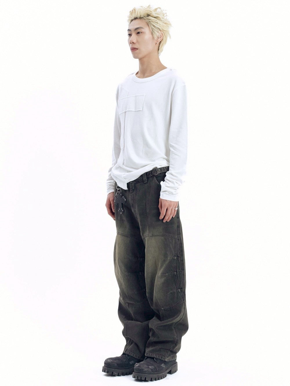【AAKAM】Cross Patch Long Sleeve