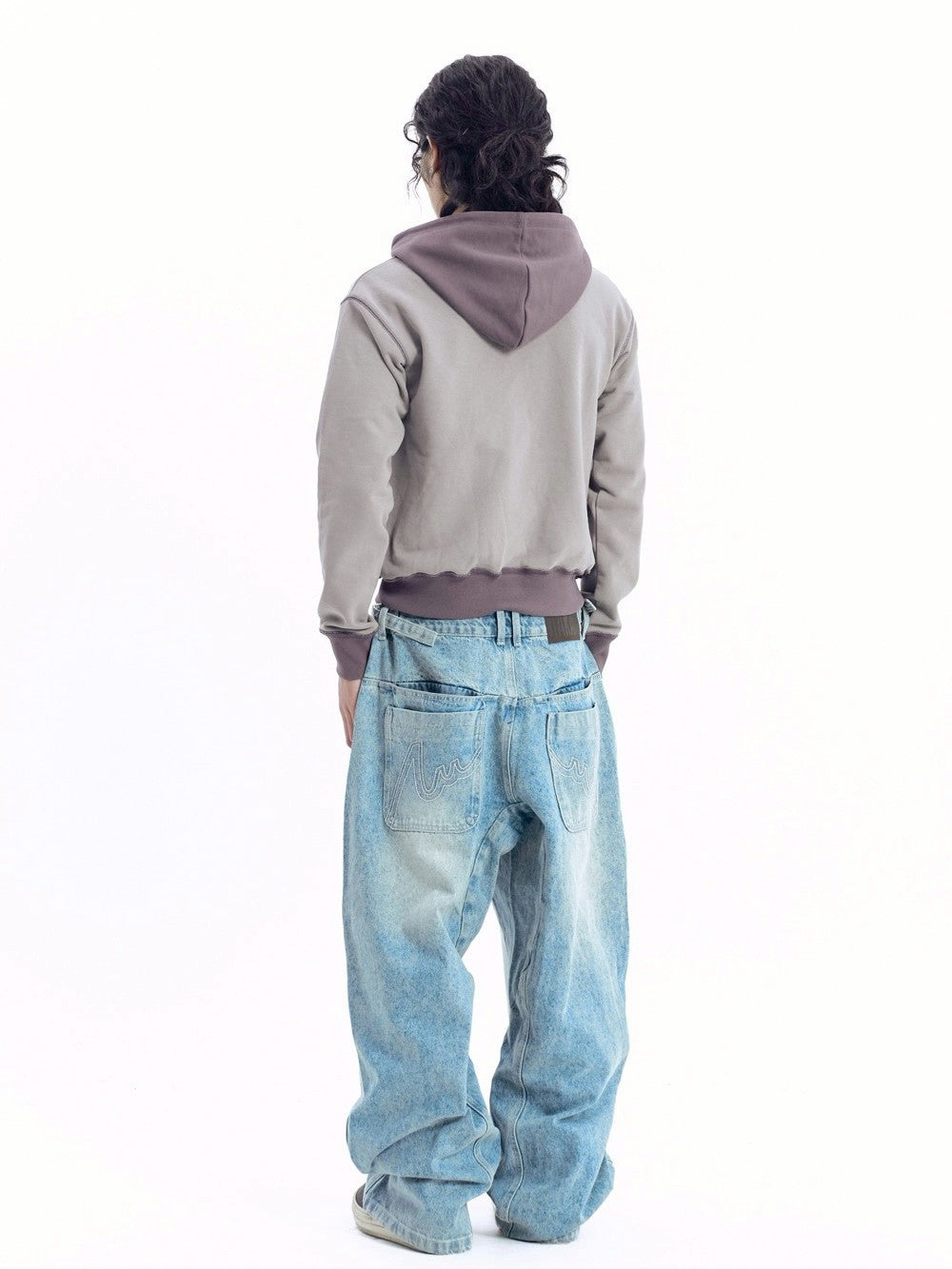 【AAKAM】Star-Spangled Zip-Up hoodie