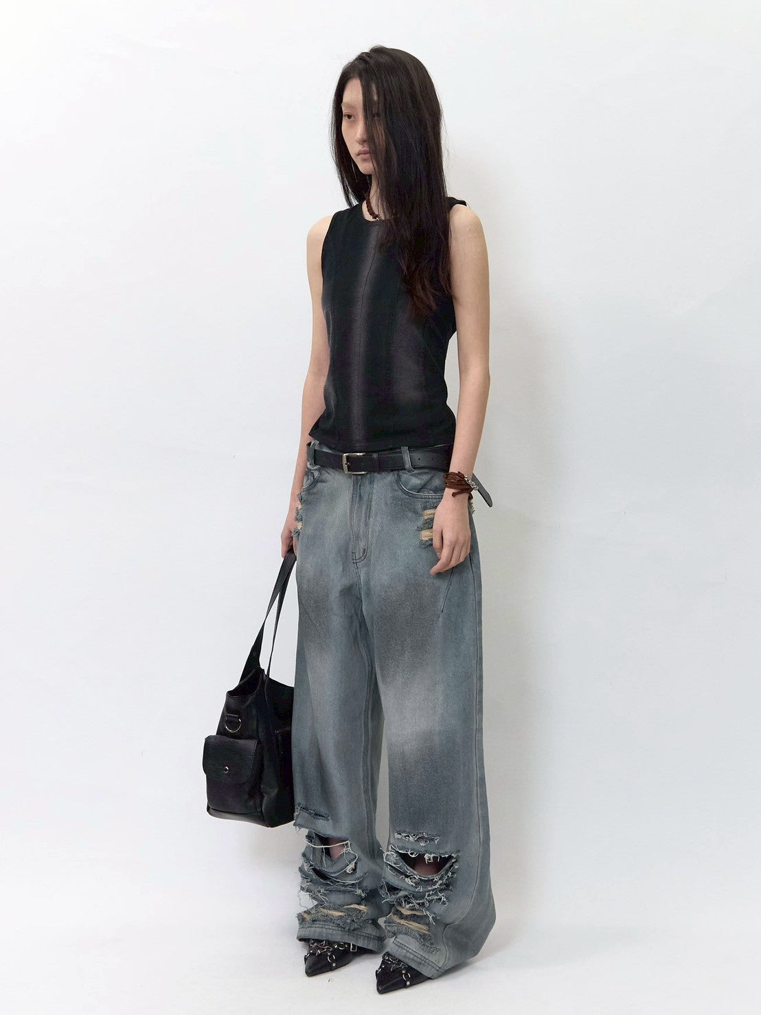 【BLR BLUER】Vintage Washing Sleeveless