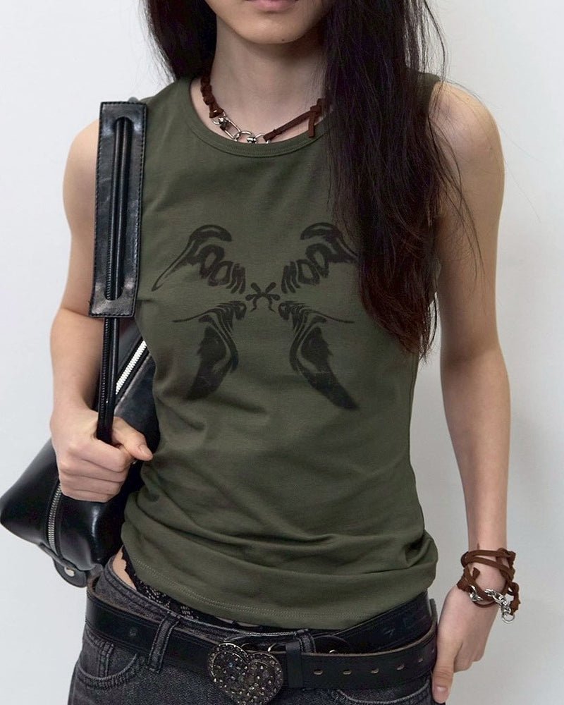 【BLR BLUER】Room of Echoes Lettering Sleeveless