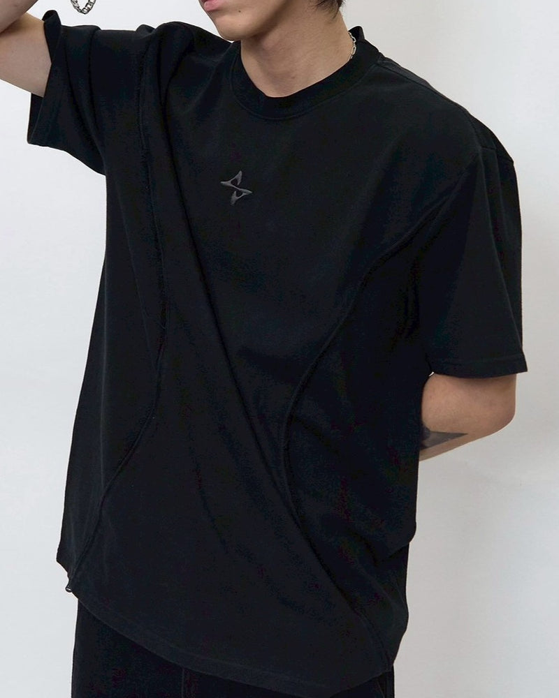 【BLR BLUER】Vintage Logo Embroidery T-Shrits