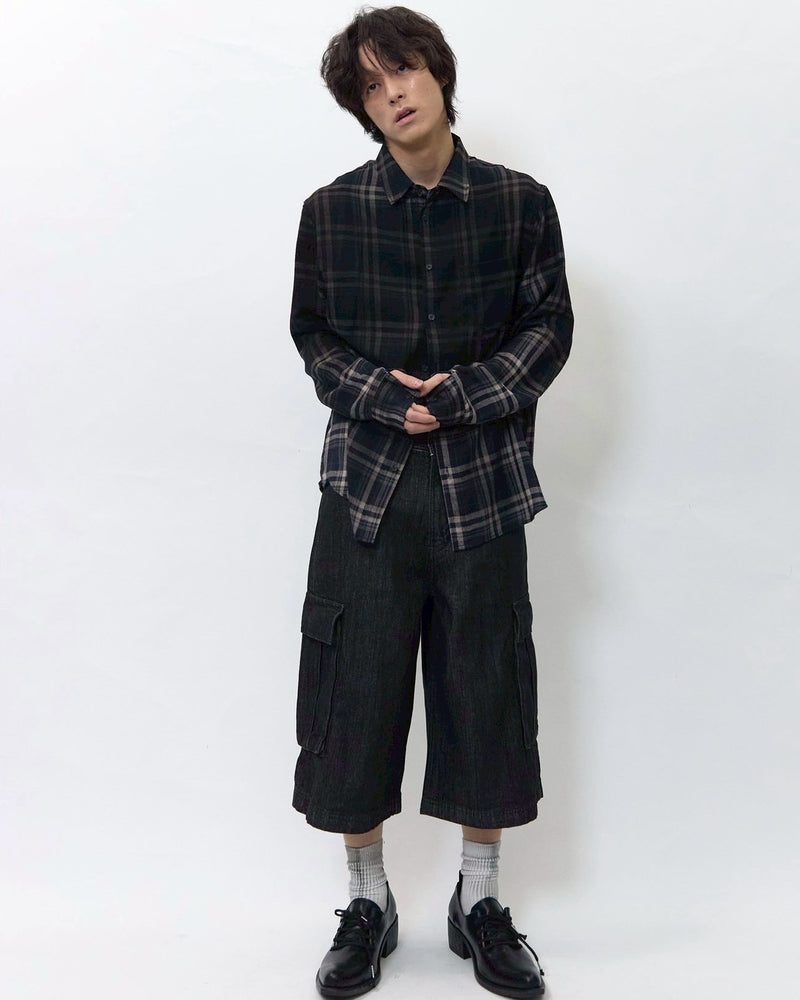 【BLR BLUER】Vintage Faded Check Shirt