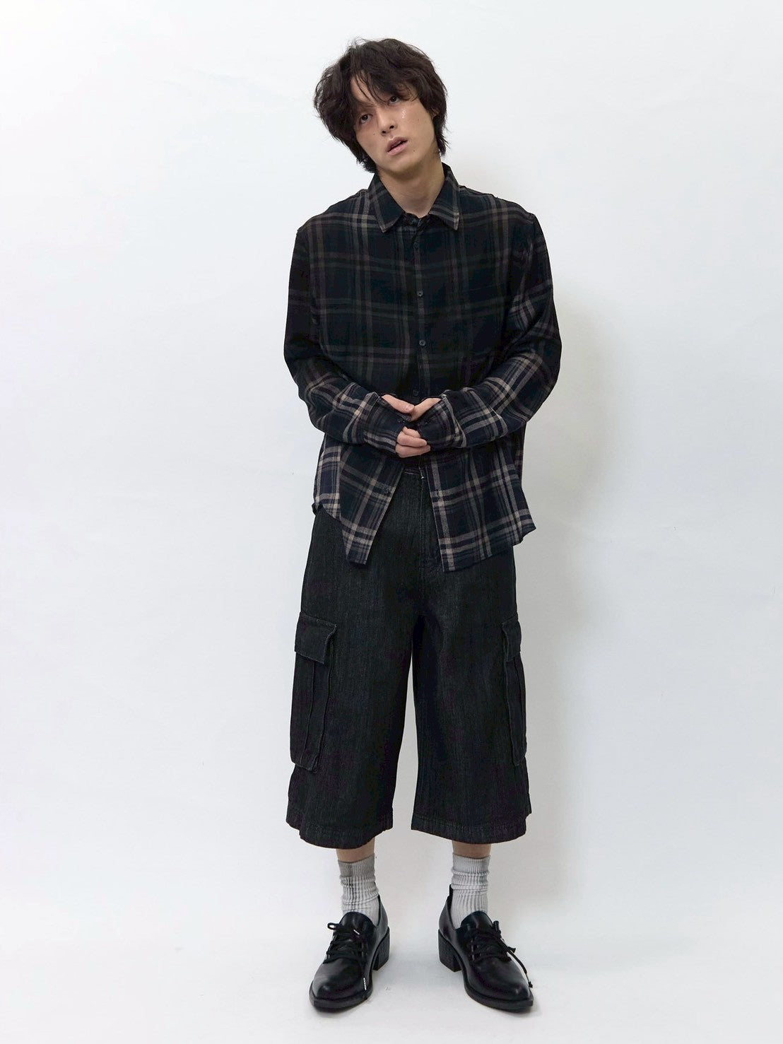 【BLR BLUER】Vintage Faded Check Shirt