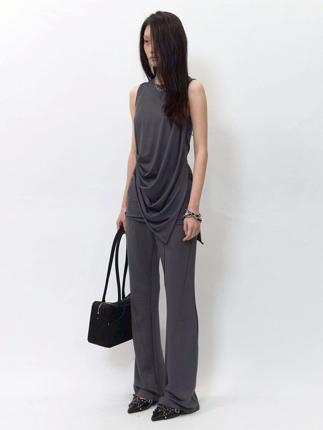 【BLR BLUER】Soft Draping Sleeveless