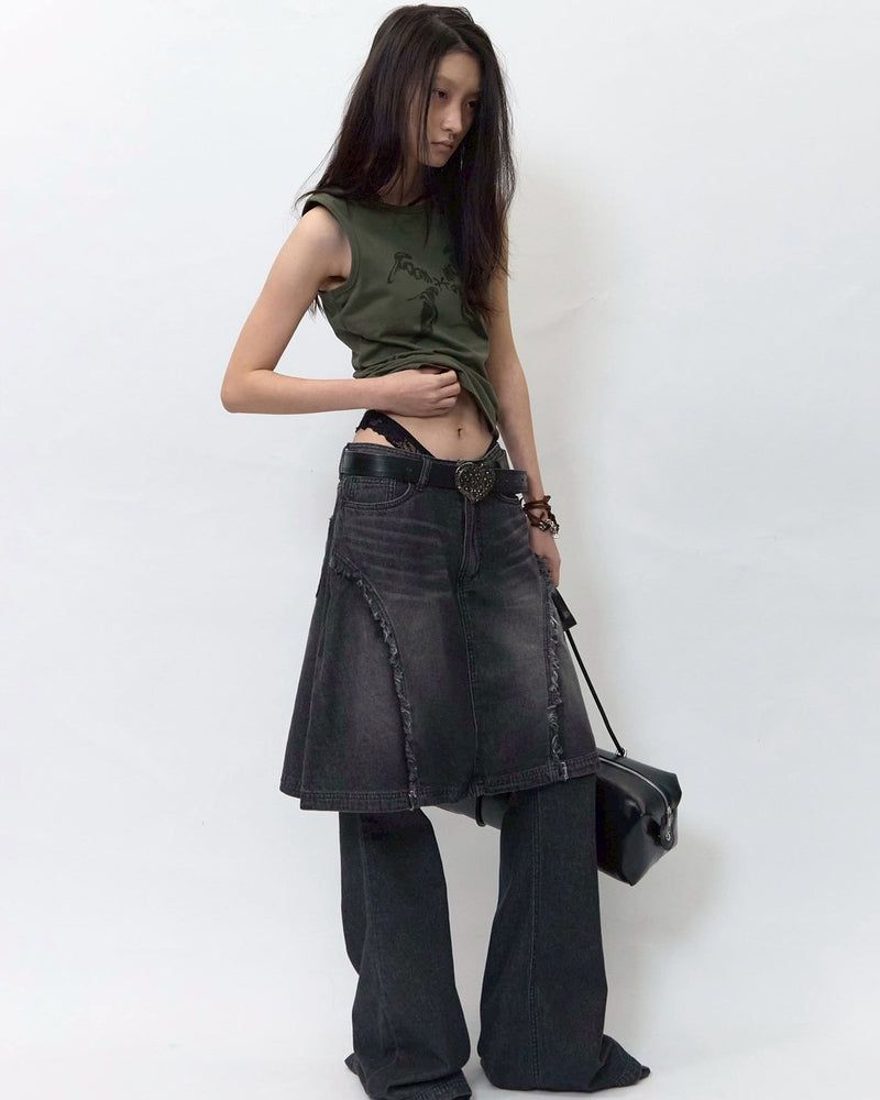 【BLR BLUER】Room of Echoes Lettering Sleeveless