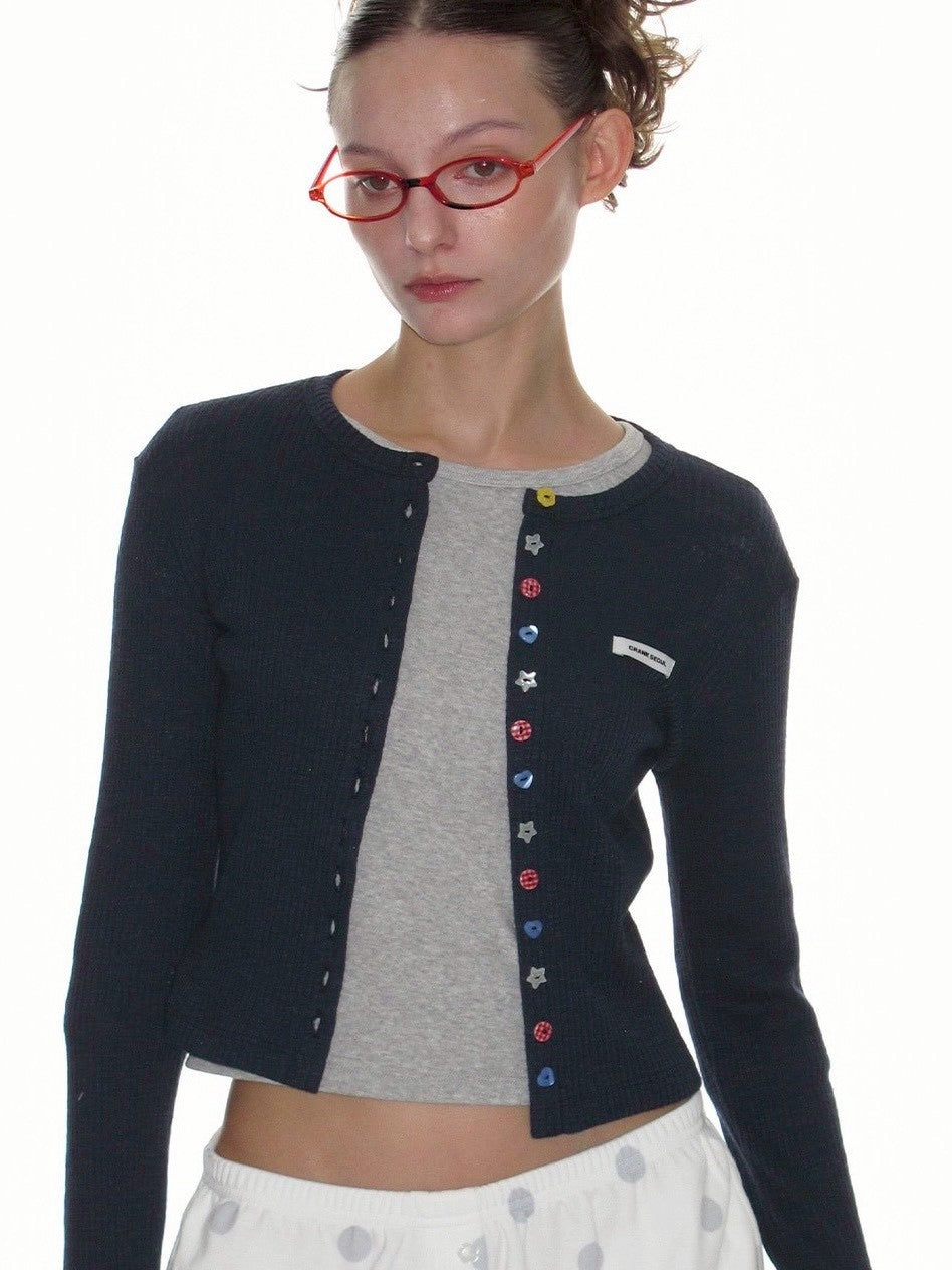 【CRANK】MULTI BUTTON CARDIGAN