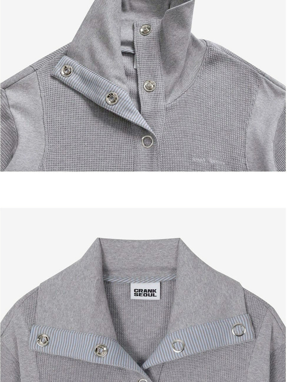 【CRANK】WAFFLE JERSEY EYELET JACKET