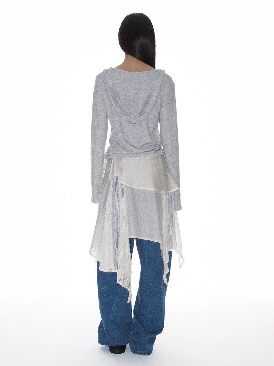 【CRANK】LACE DRAPED WRAP SKIRT