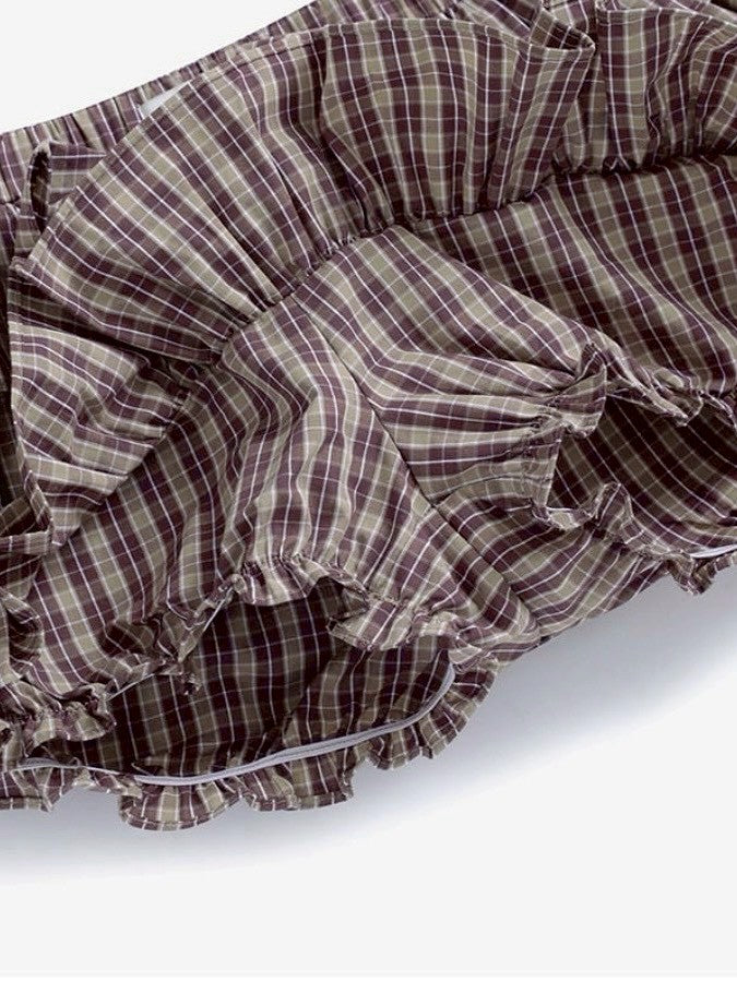 【CRANK】TIERED MICRO SKIRT PANTS