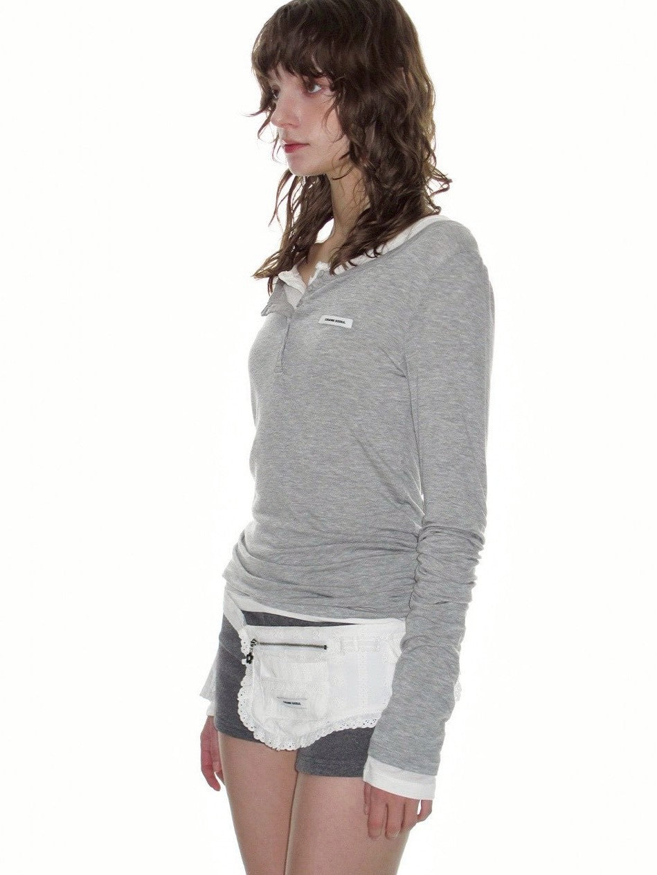 【CRANK】COTTON LACE APRON BELT