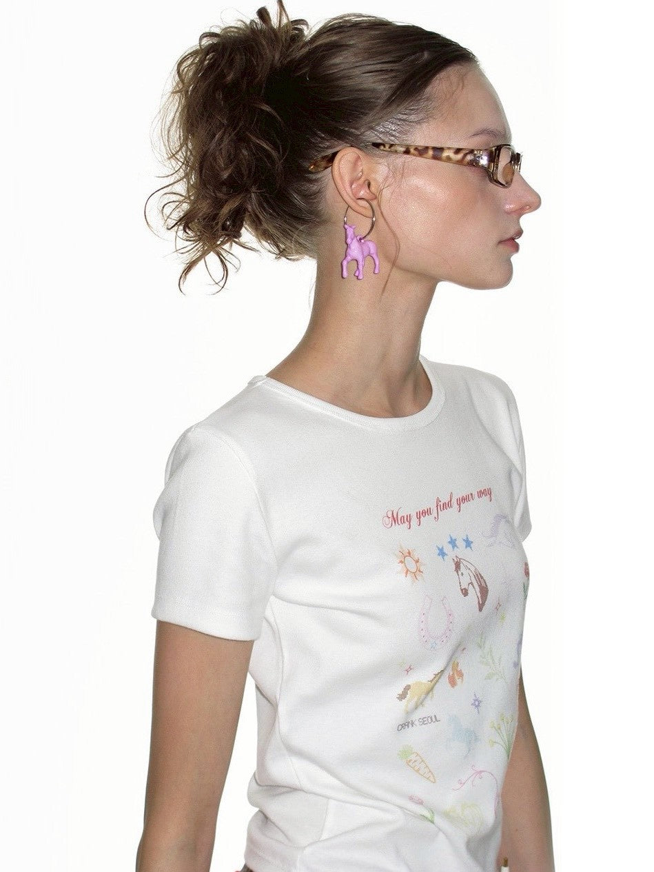 【CRANK】FIRE HORSE WISH TEE