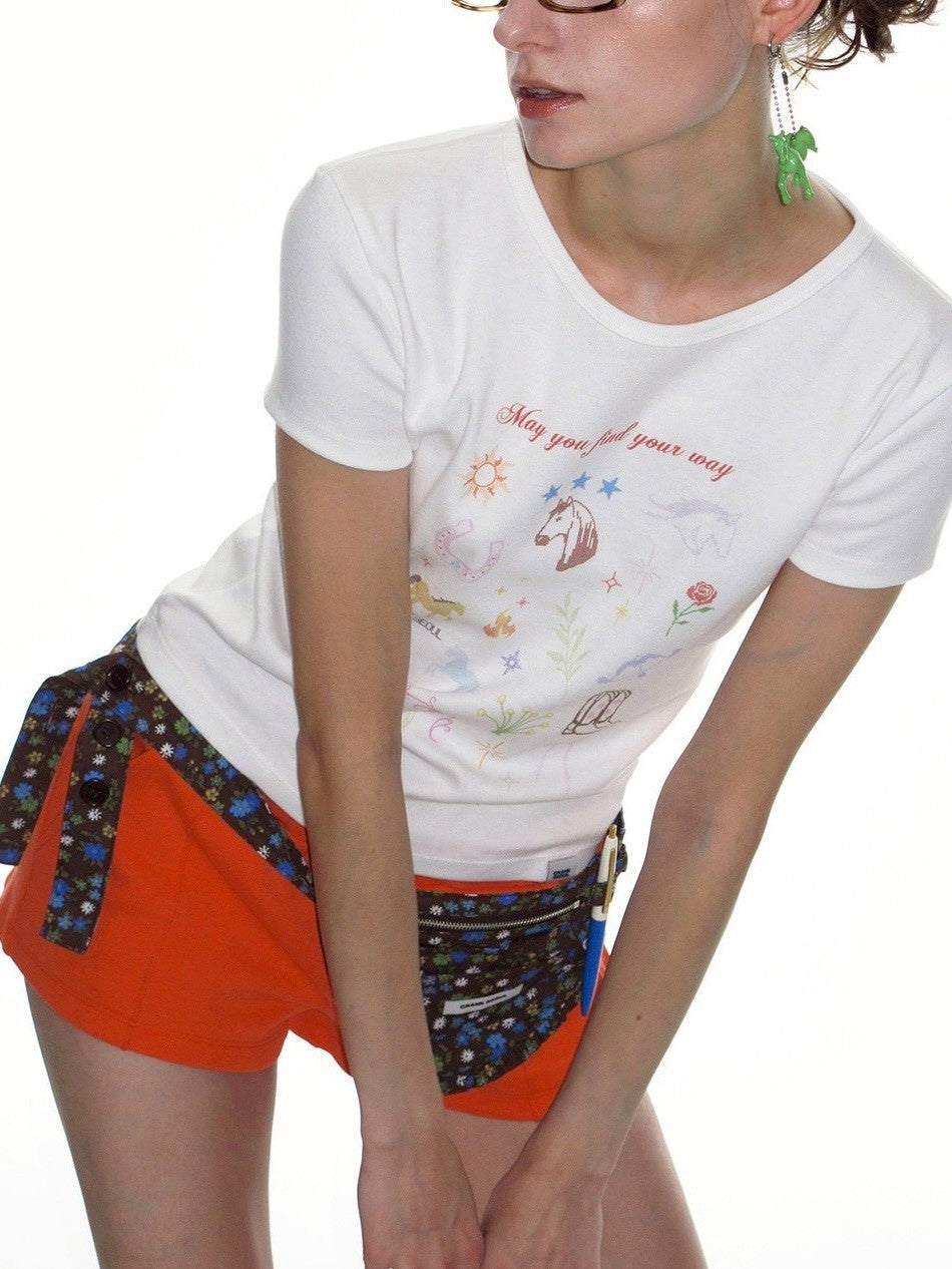 【CRANK】FIRE HORSE WISH TEE