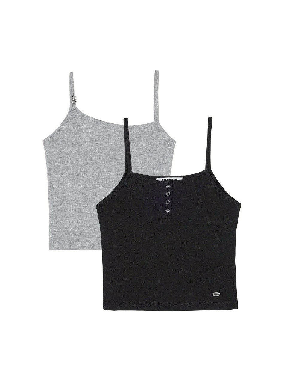 【CRANK】METAL STRAP SLEEVELESS SET