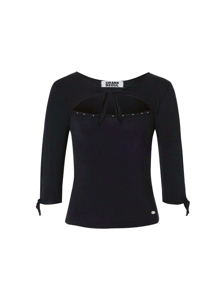 【CRANK】STUD TIE TOP