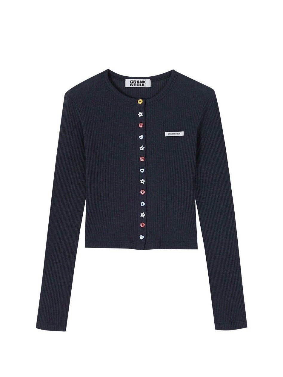 【CRANK】MULTI BUTTON CARDIGAN