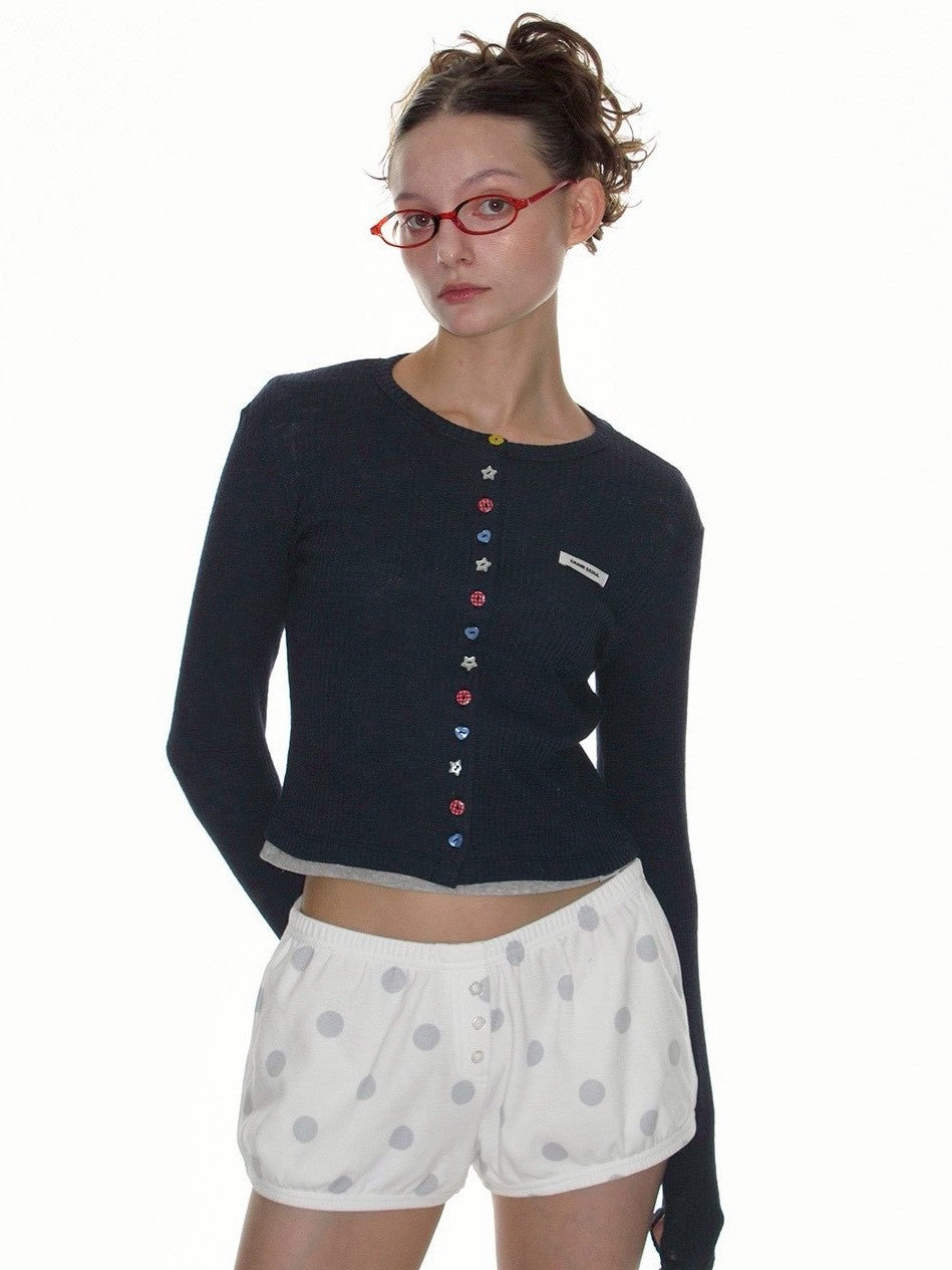 【CRANK】MULTI BUTTON CARDIGAN