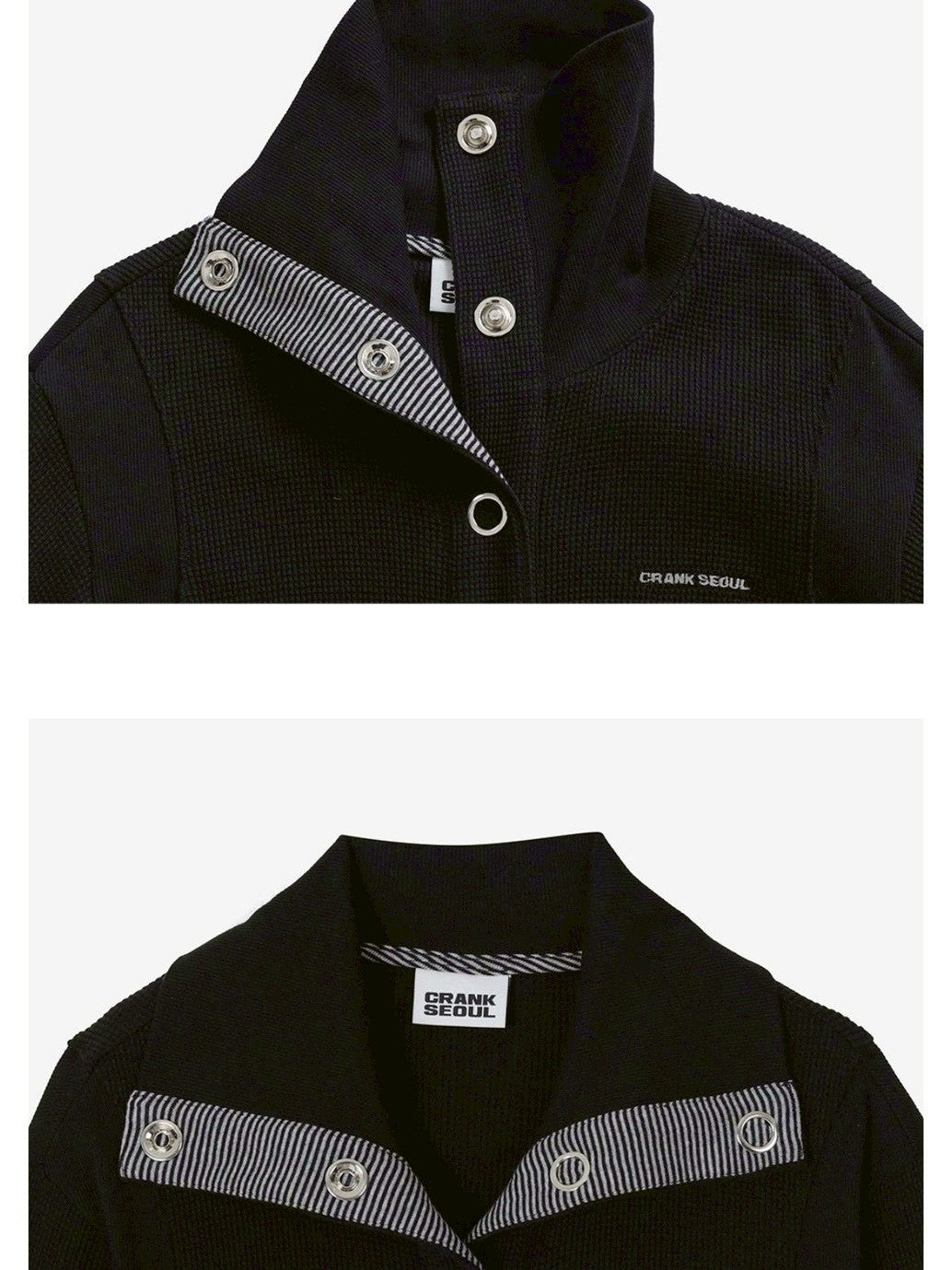 【CRANK】WAFFLE JERSEY EYELET JACKET