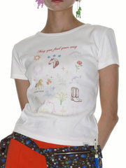 【CRANK】FIRE HORSE WISH TEE