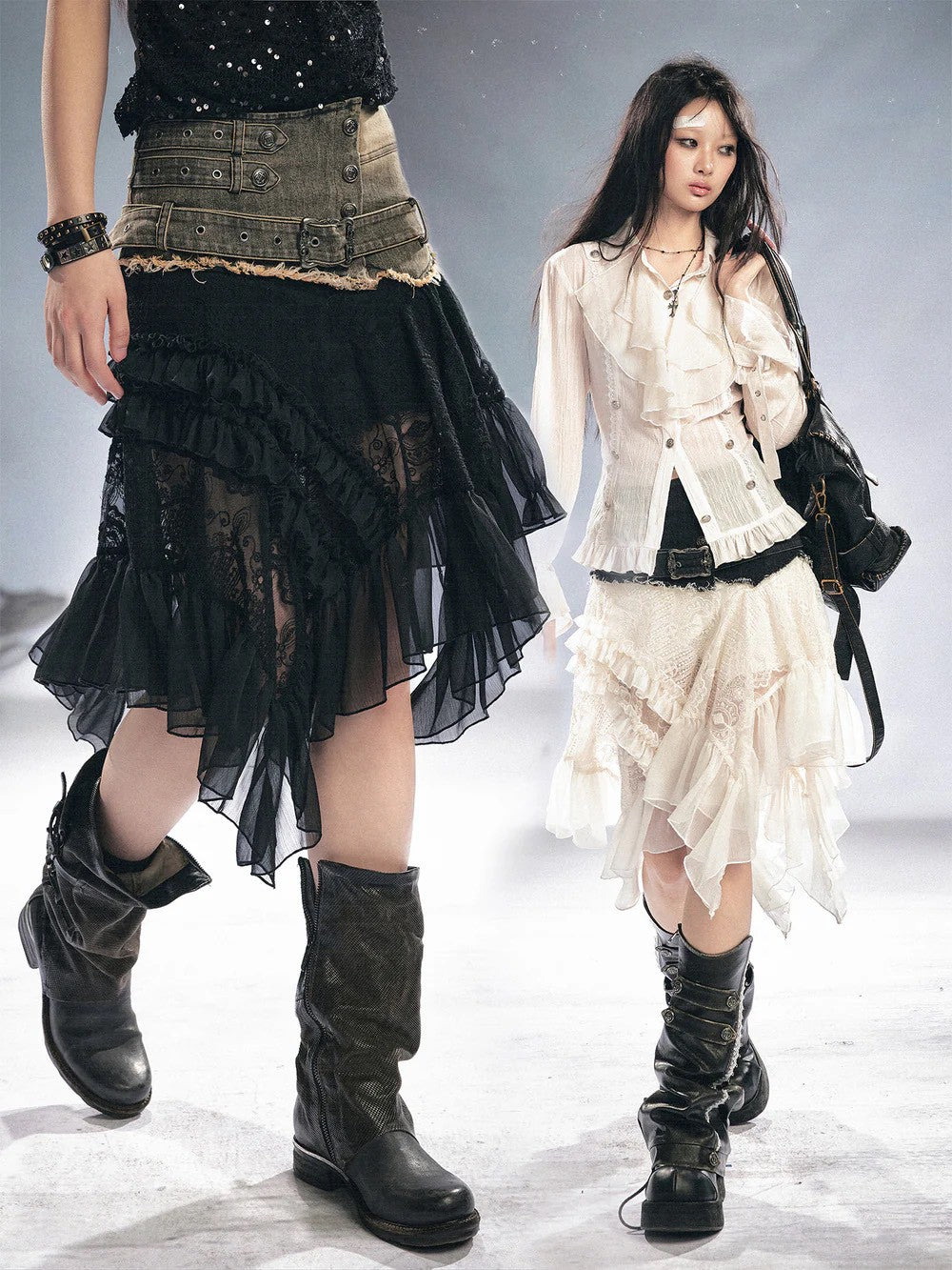 【Cest Nous】Lace Midi Skirt