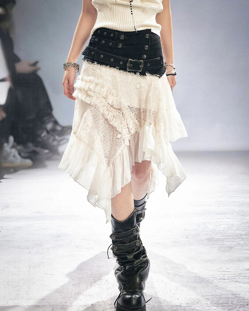 【Cest Nous】Lace Midi Skirt