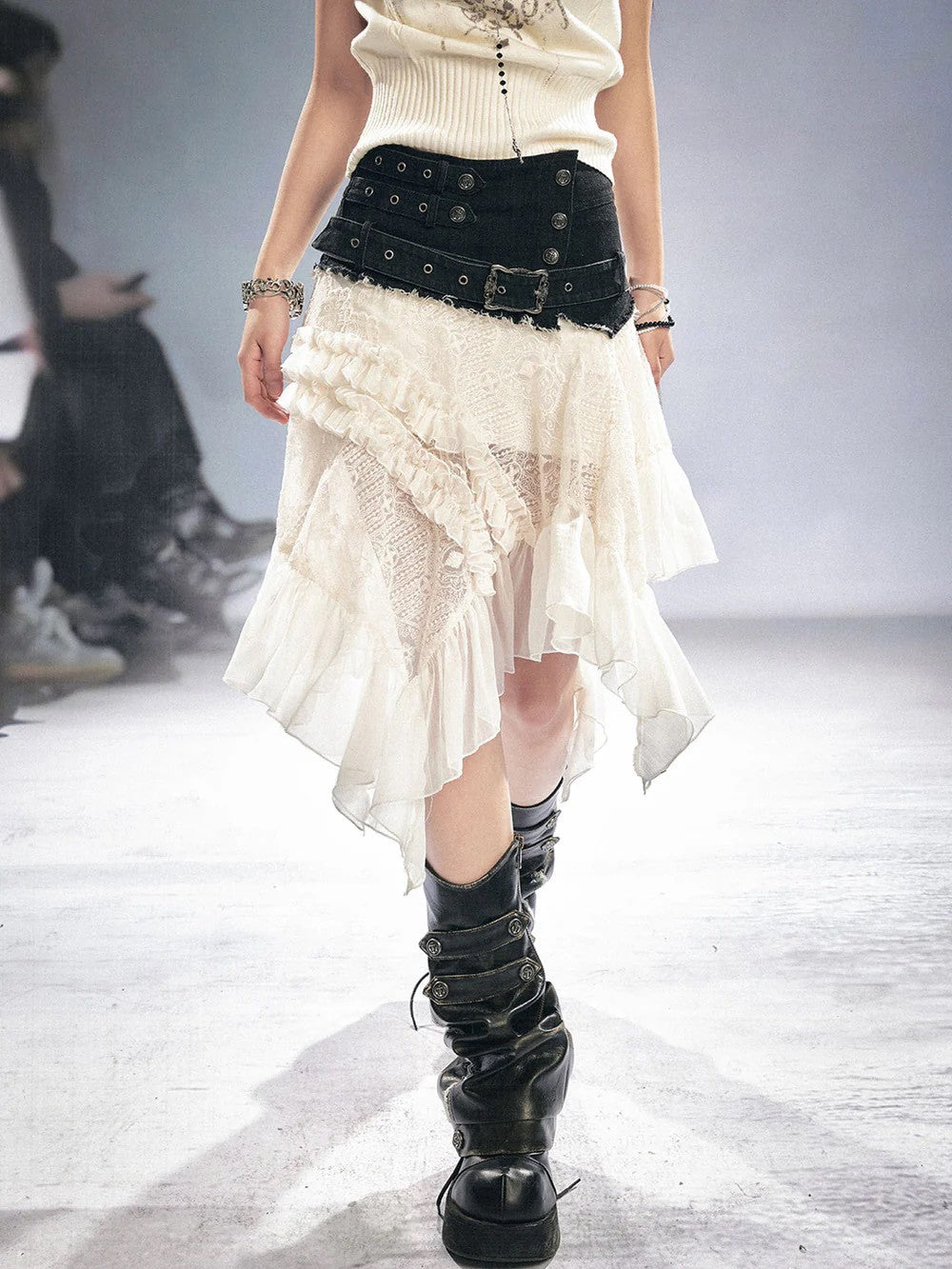 【Cest Nous】Lace Midi Skirt