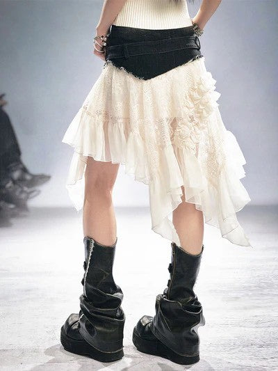【Cest Nous】Lace Midi Skirt