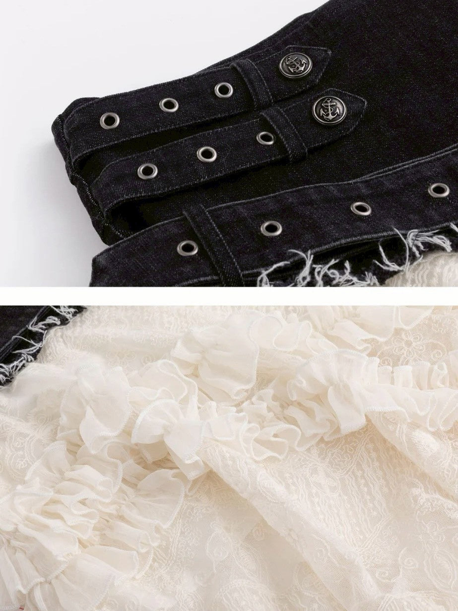 【Cest Nous】Lace Midi Skirt