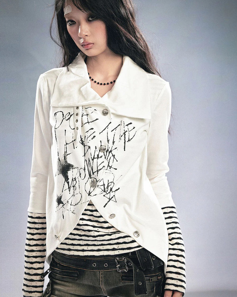 【Cest Nous】Graffiti Hussar T-Shirt