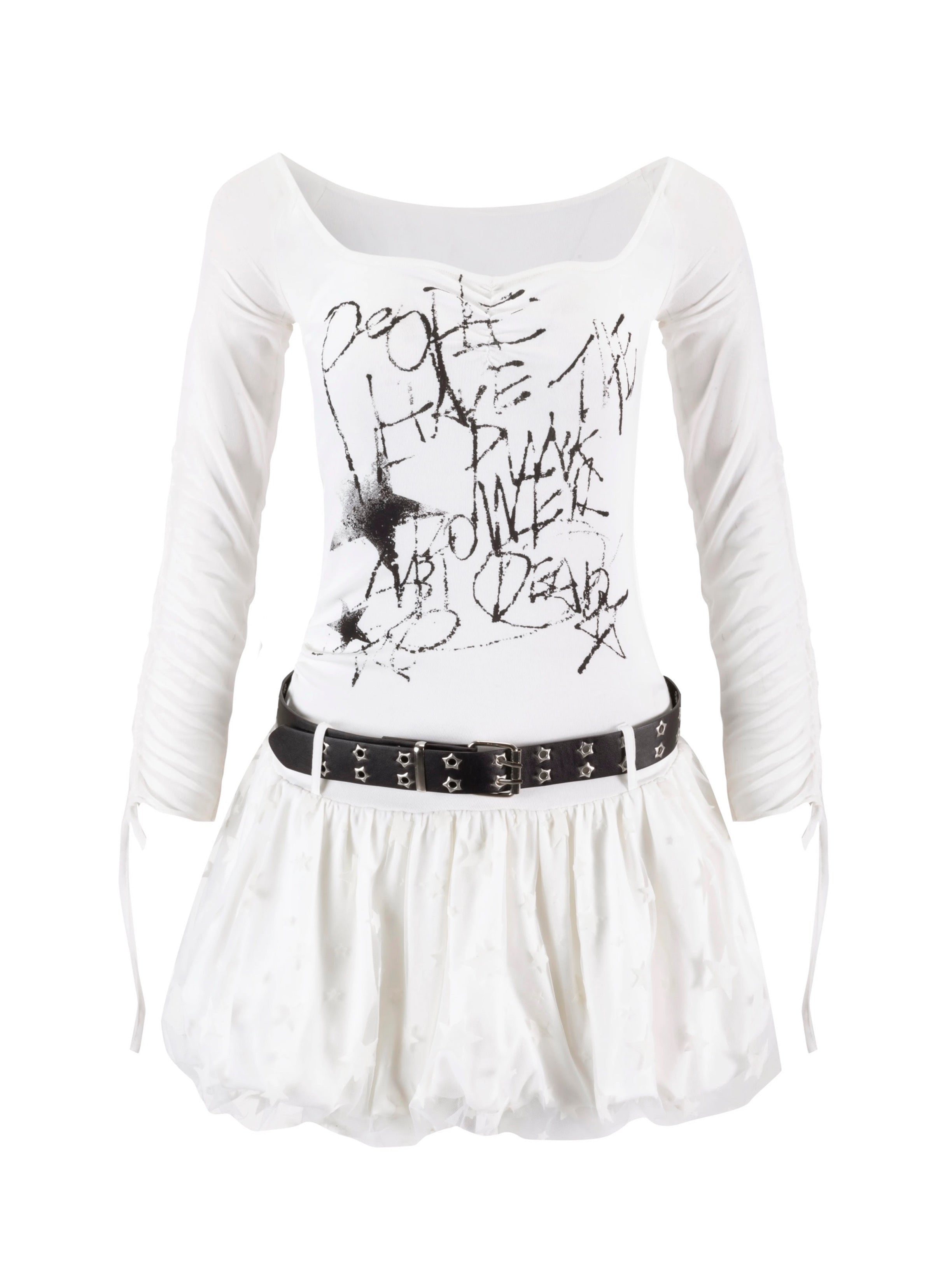 【Cest Nous】Graffiti Star Dress