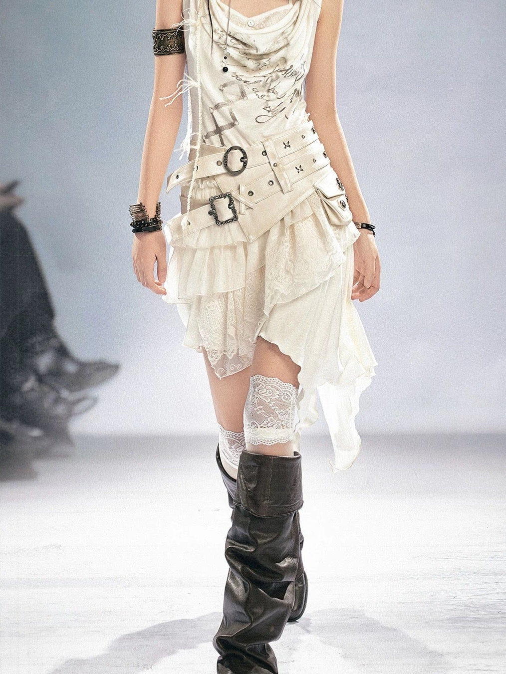 【Cest Nous】Anchor Leather 
Belt