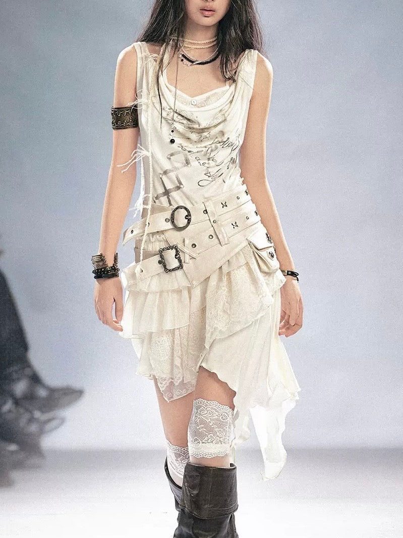 【Cest Nous】Anchor Leather 
Belt
