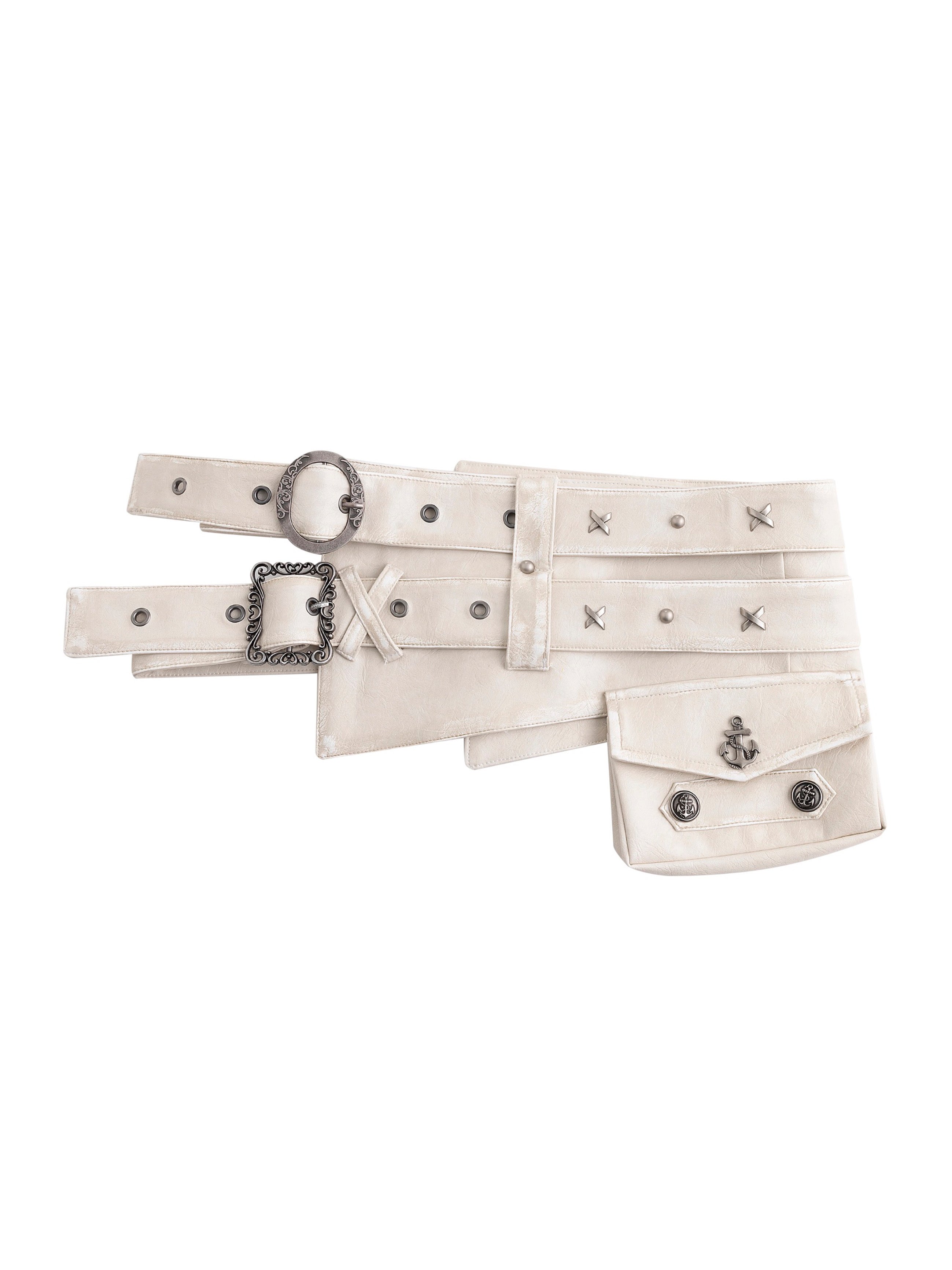 【Cest Nous】Anchor Leather 
Belt