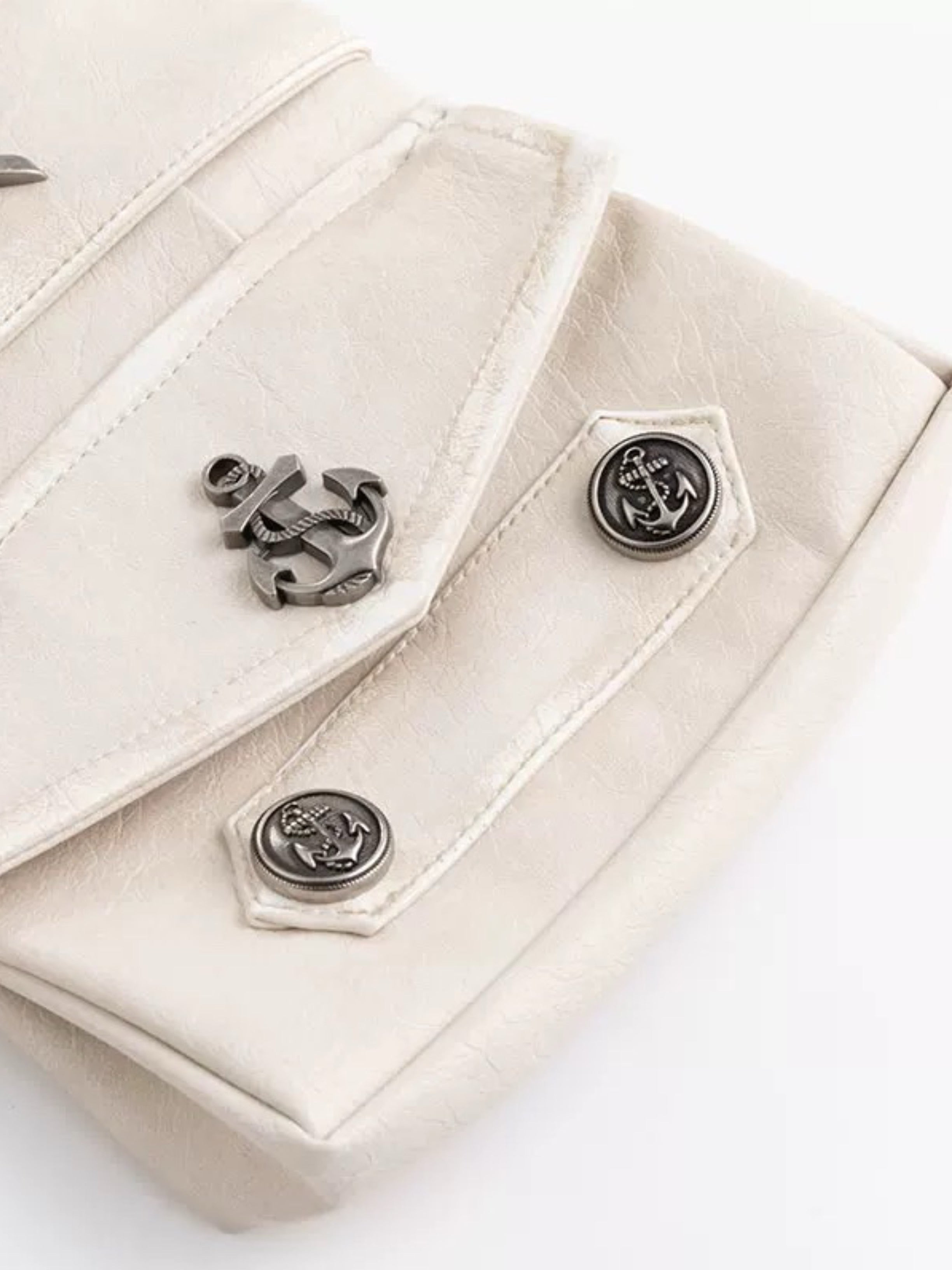 【Cest Nous】Anchor Leather 
Belt