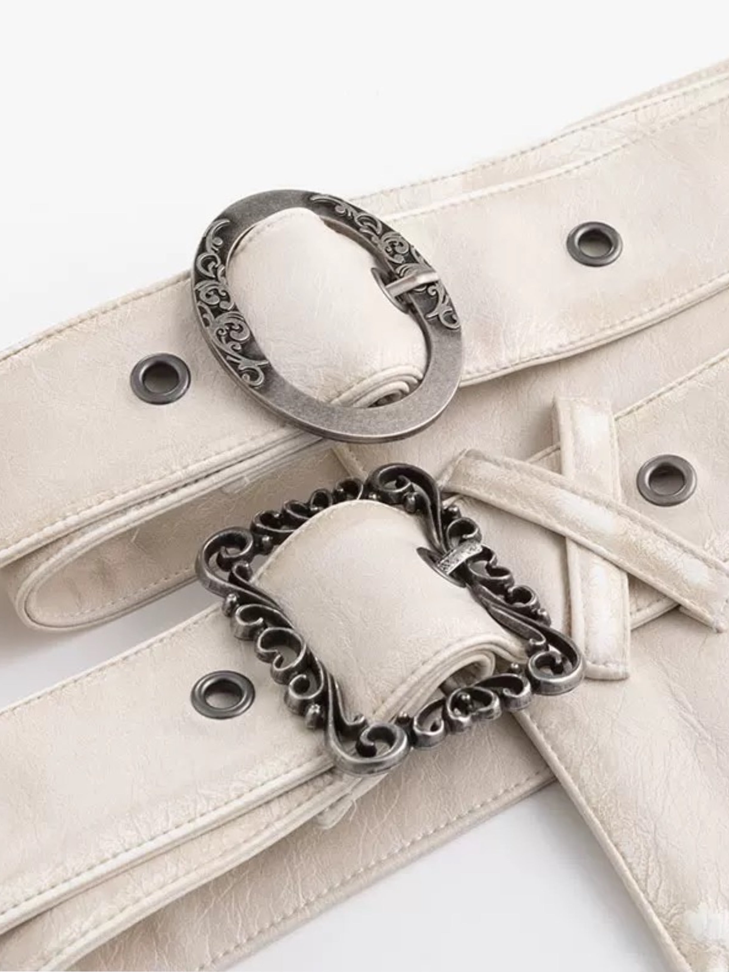 【Cest Nous】Anchor Leather 
Belt