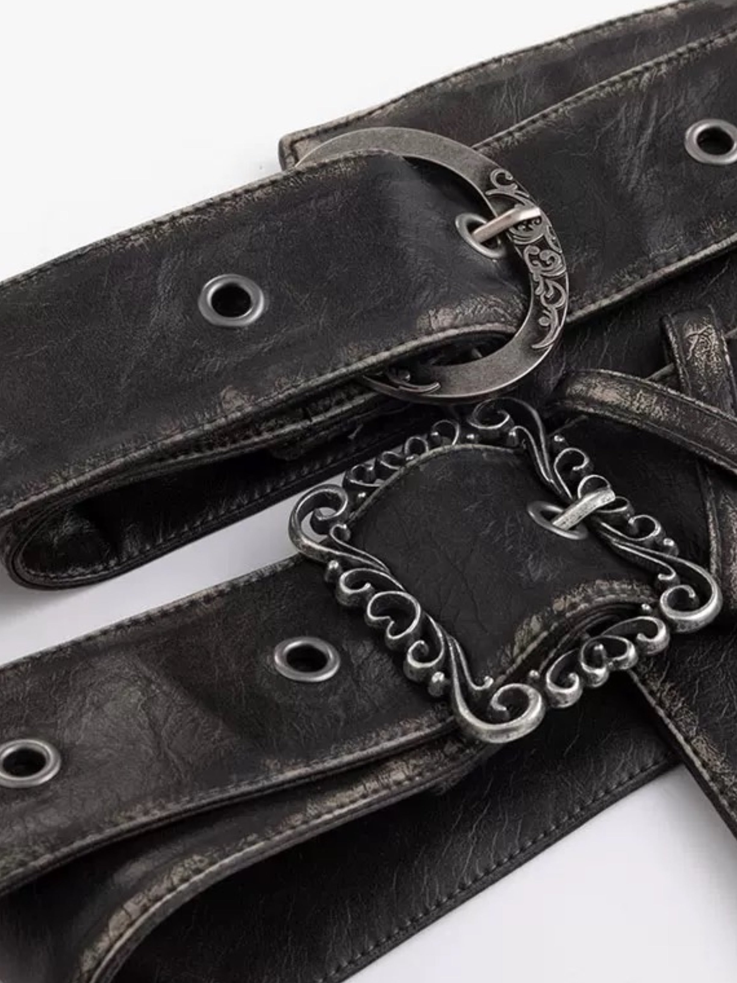 【Cest Nous】Anchor Leather 
Belt