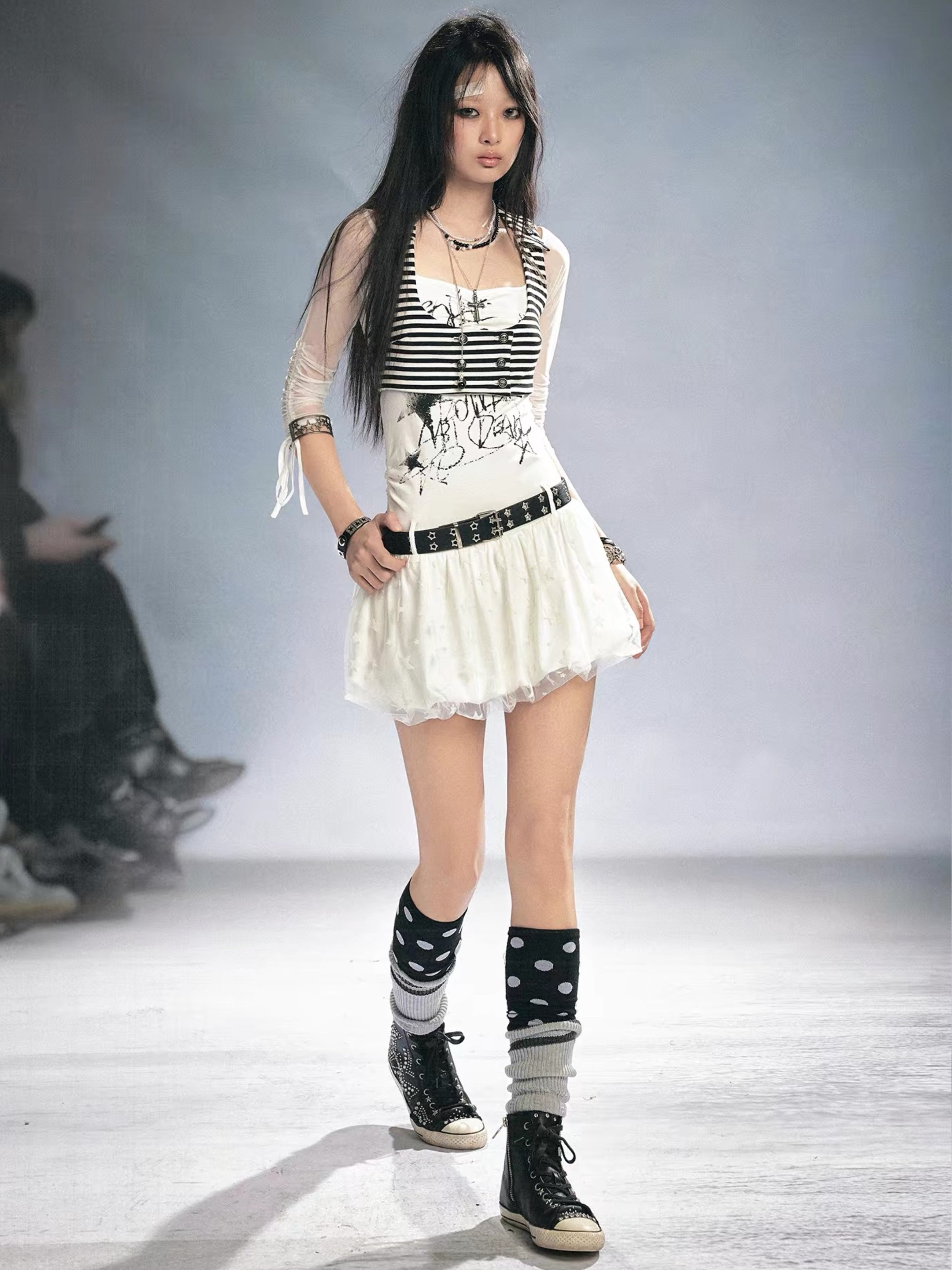 【Cest Nous】Graffiti Star Dress