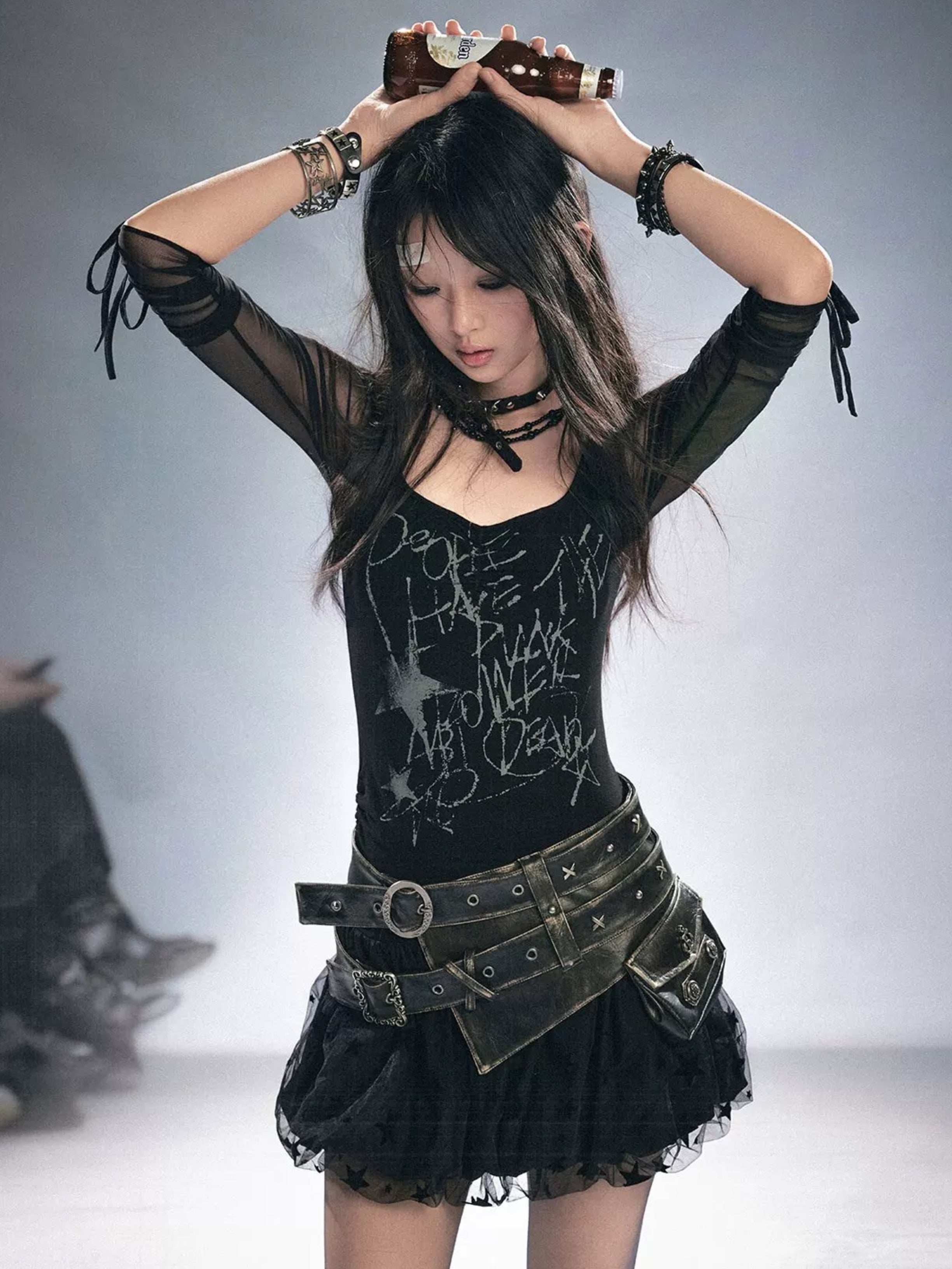 【Cest Nous】Graffiti Star Dress