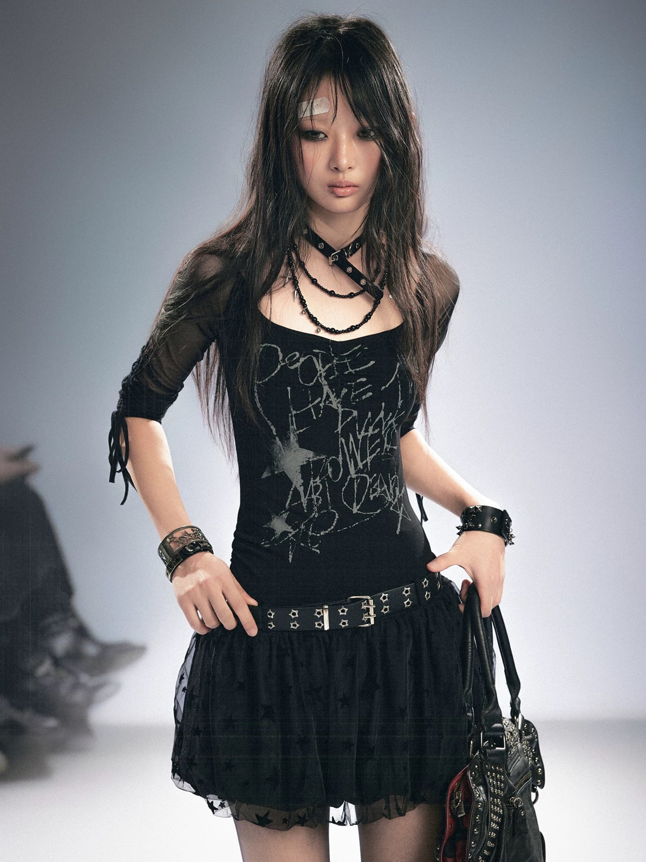 【Cest Nous】Graffiti Star Dress