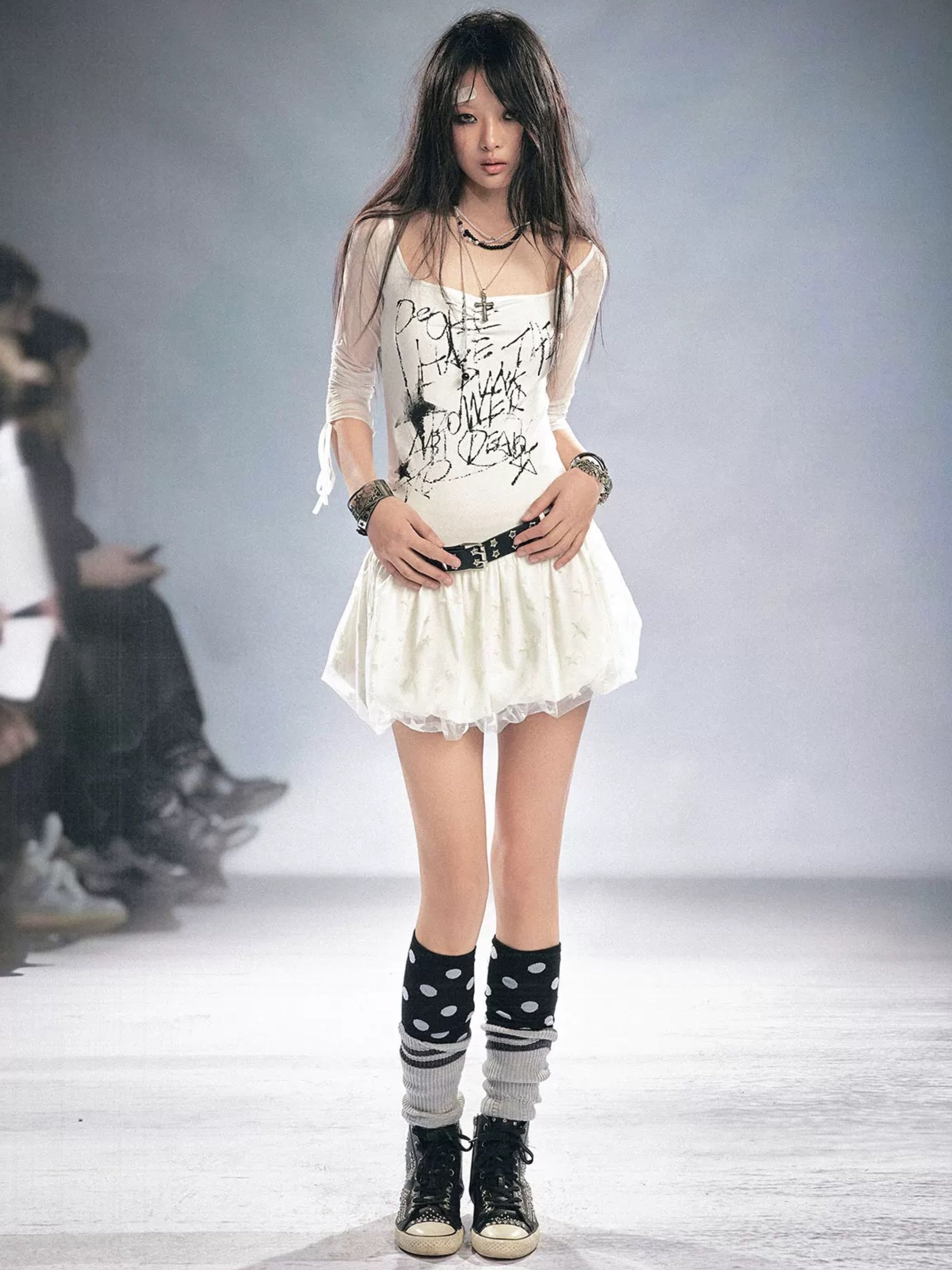 【Cest Nous】Graffiti Star Dress