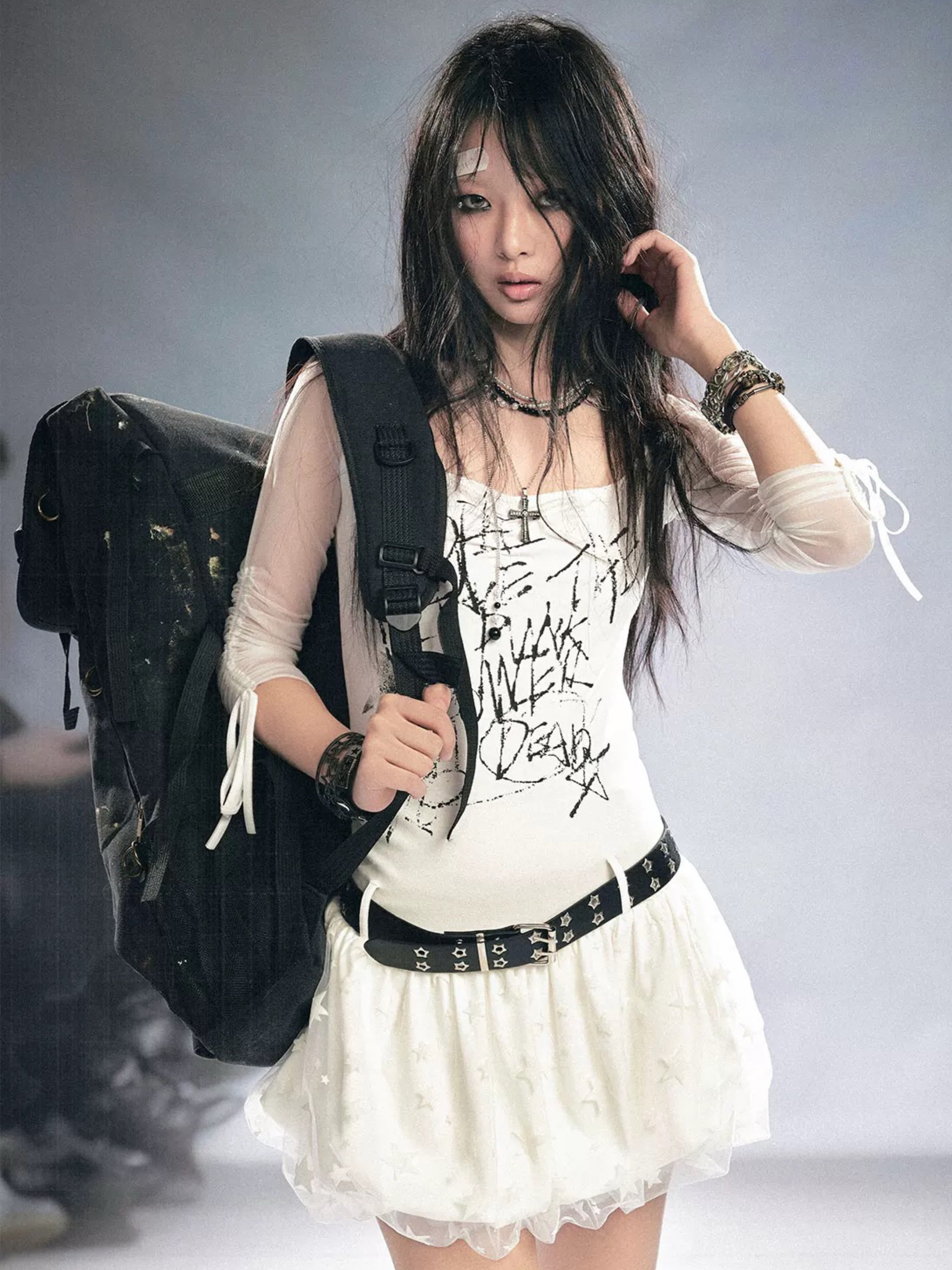 【Cest Nous】Graffiti Star Dress