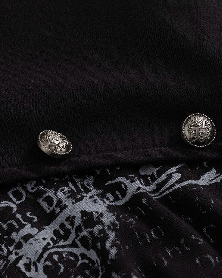 【Cest Nous】Ancient Sword Print Waistcoat