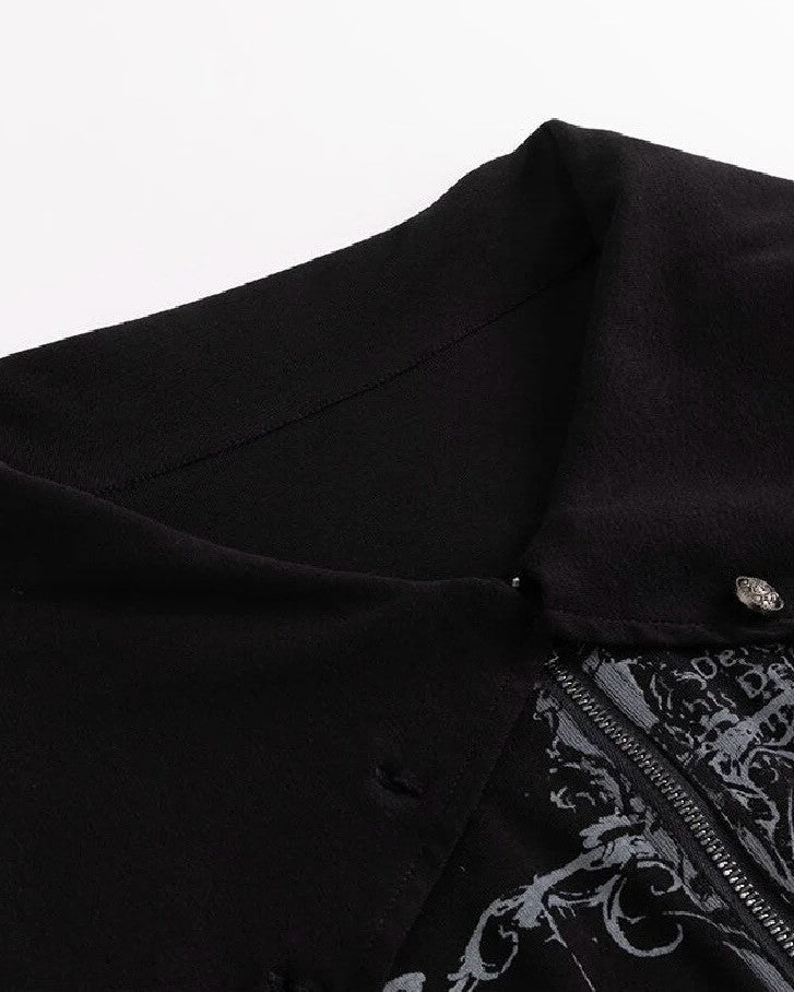 【Cest Nous】Ancient Sword Print Waistcoat