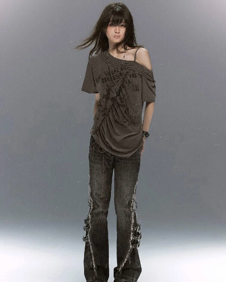 【Cest Nous】Tassel & Rivet T-shirt
